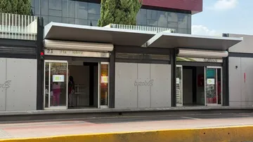 Estación del Tuzobús que será rehabilitada como parte del proyecto de modernización.