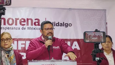 Marco Rico en conferencia de prensa