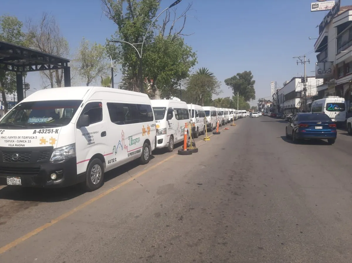 Tizayuca: se reanuda el transporte público