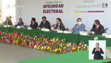 Autoridades electorales y partidos se comprometen a respetar el proceso electoral