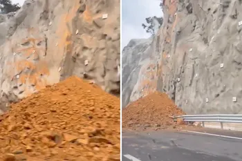 Tras el deslave en Omitlán, alertan por posibles nuevos desprendimientos en la carretera.