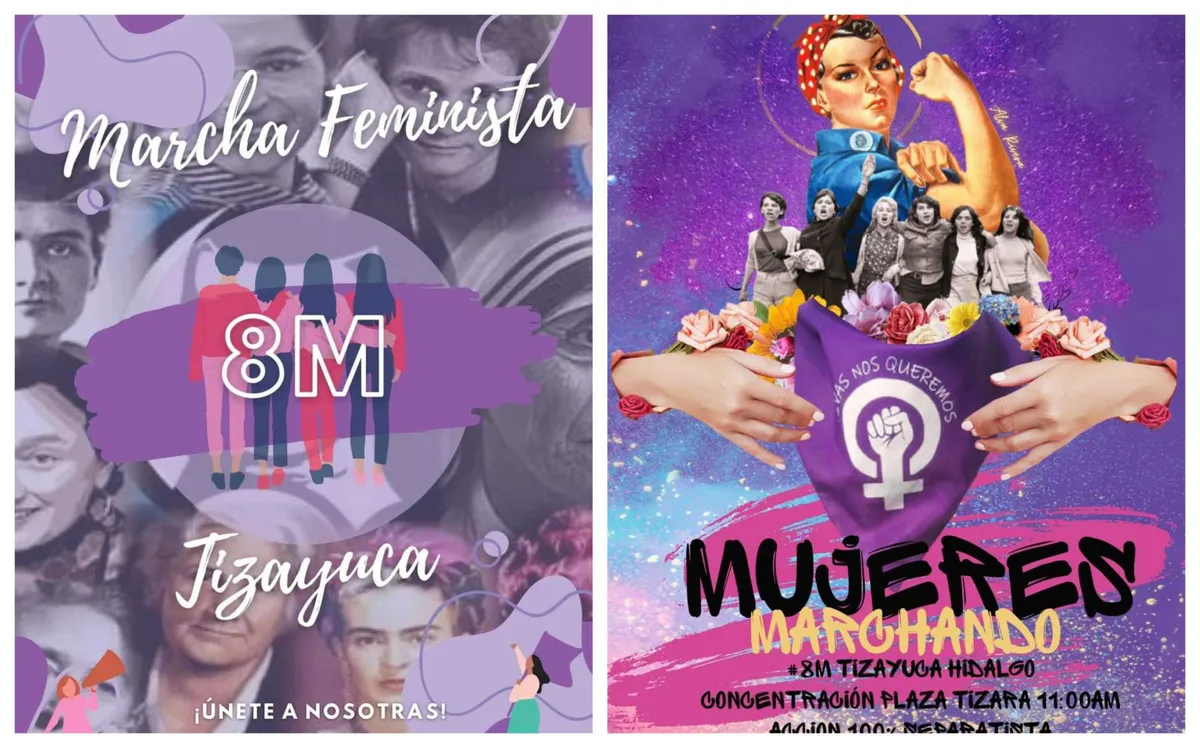 Alistan marcha en conmemoración del 8M en Tizayuca