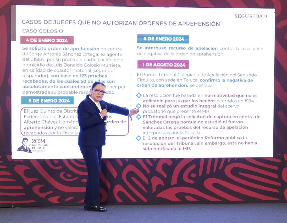 Exhiben en La Mañanera a jueces y magistrados que han liberado a presuntos delincuentes