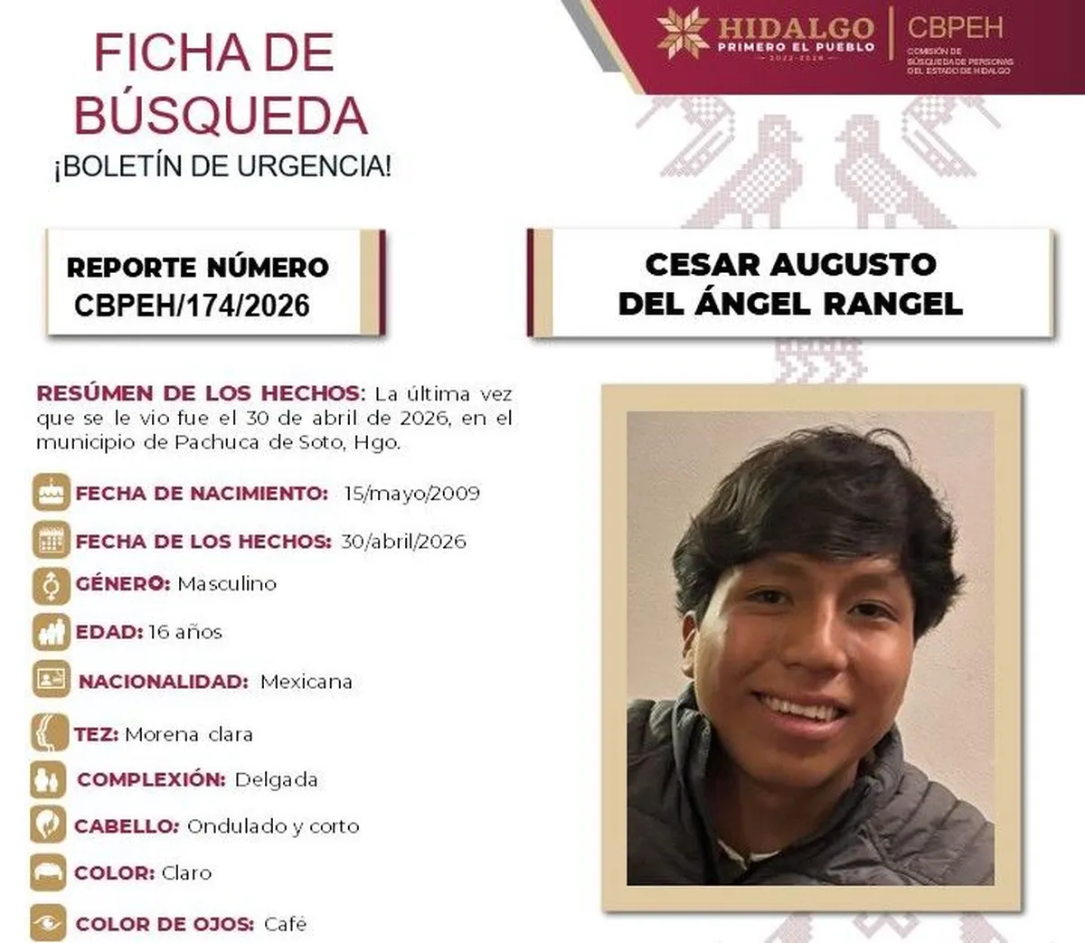 Ficha de Búsqueda Cesar Augusto del Angel