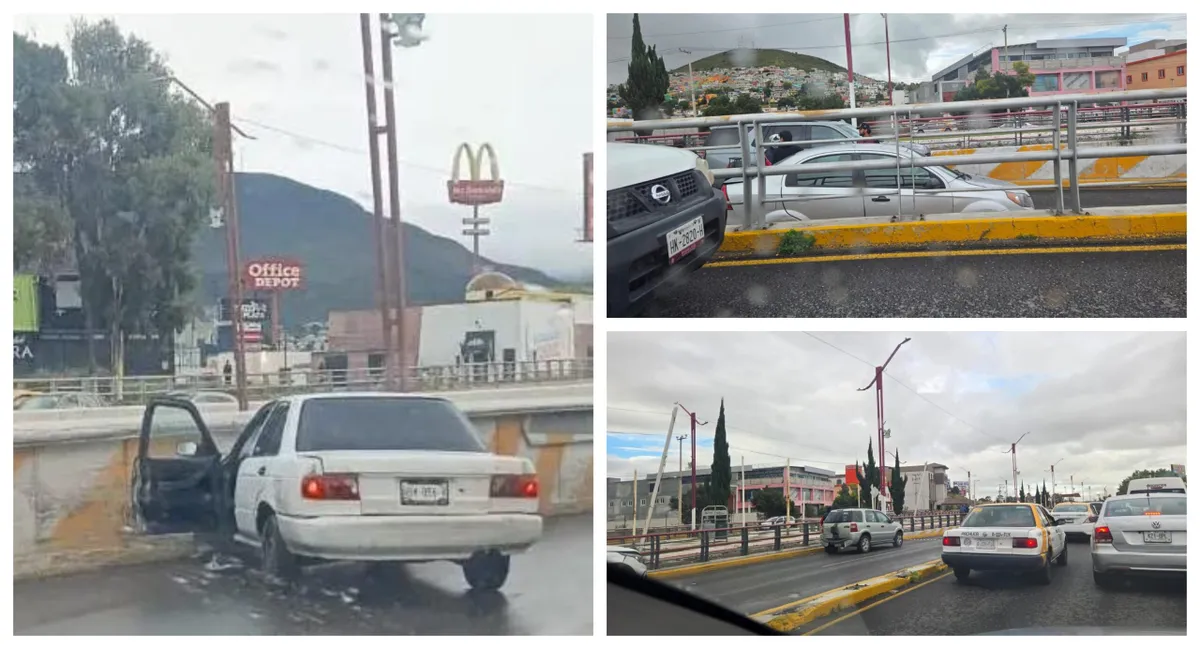 carambola en el río de las avenidas en Pachuca