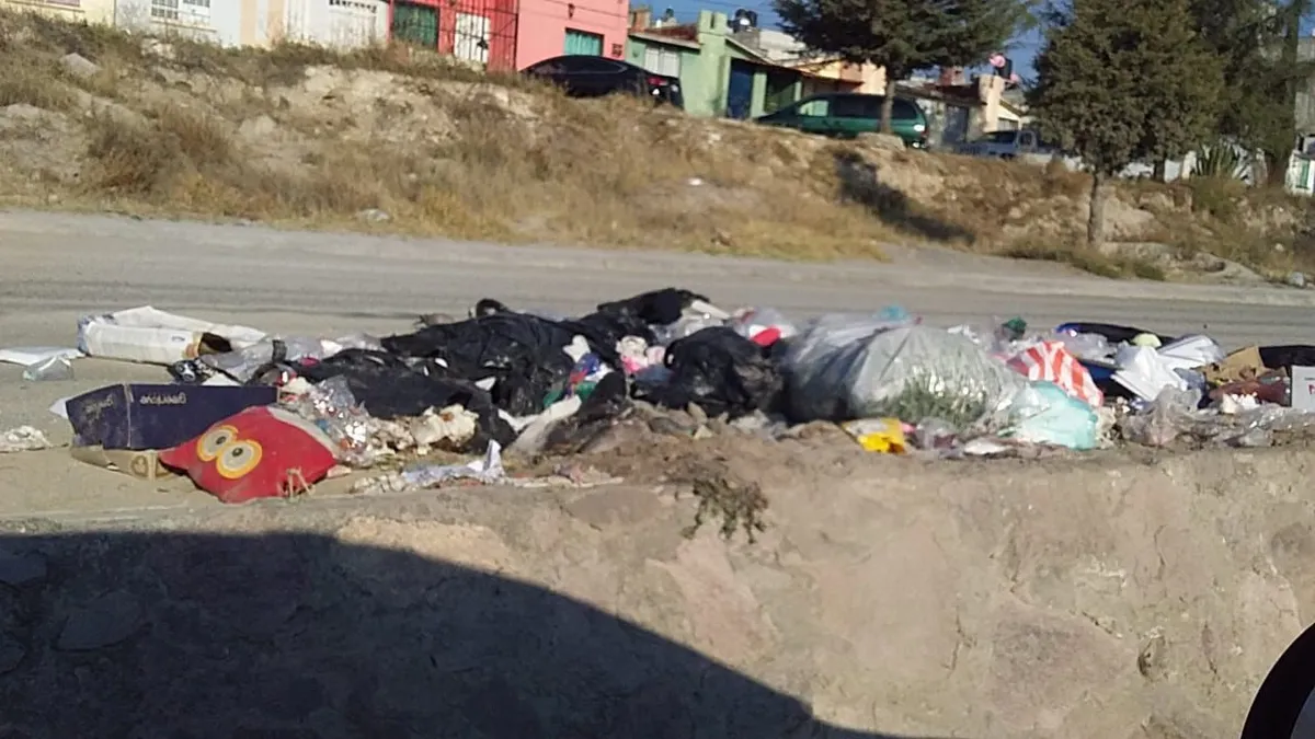 Pachuca: vecinos de Renacimiento exigen medidas contra la acumulación de basura en las calles