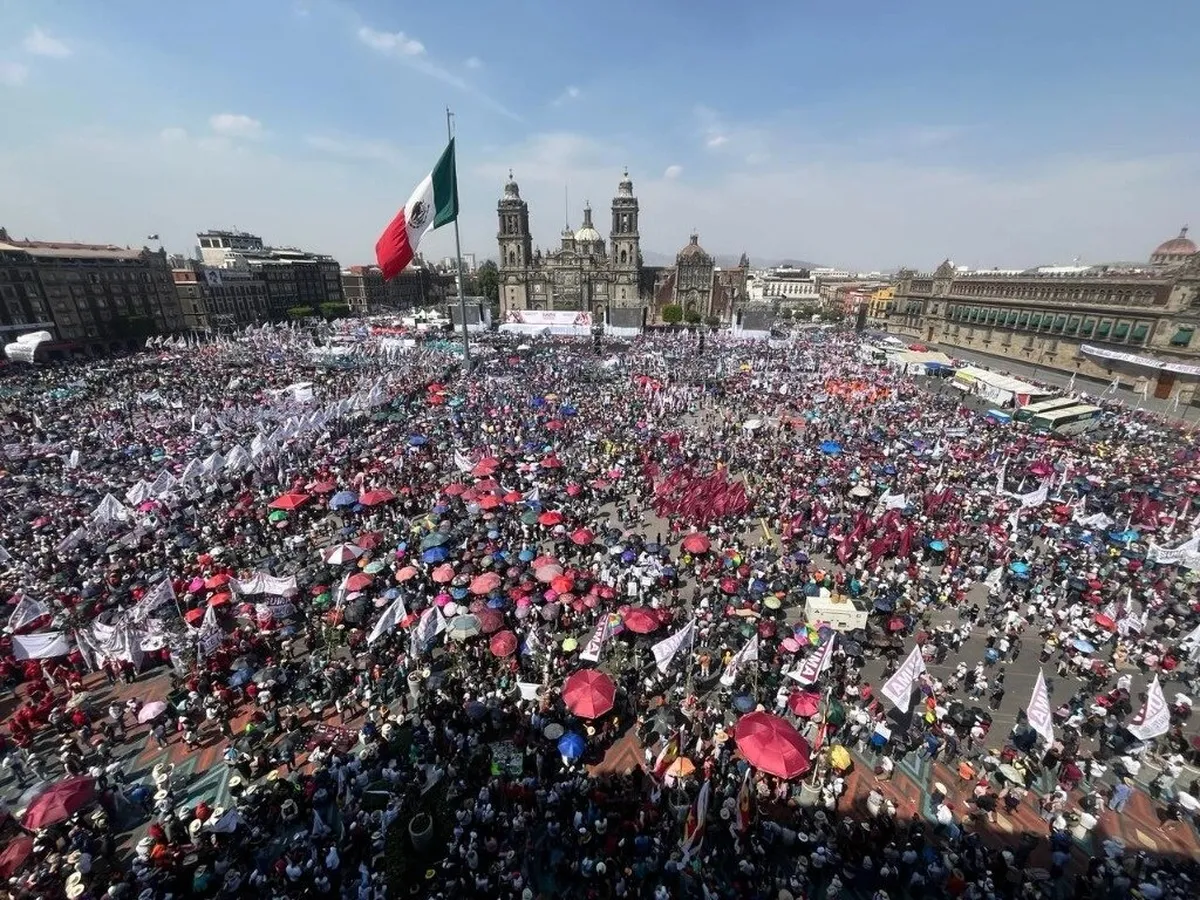 Claudia Sheinbaum: lleno total en el Zócalo para el inicio de campaña