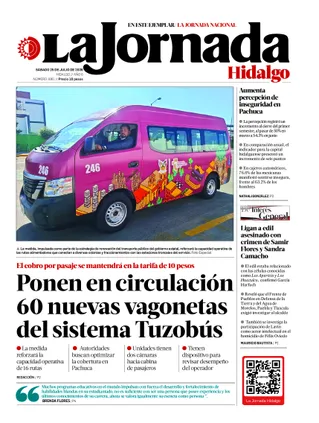 La Jornada Hidalgo | 25 de julio de 2026