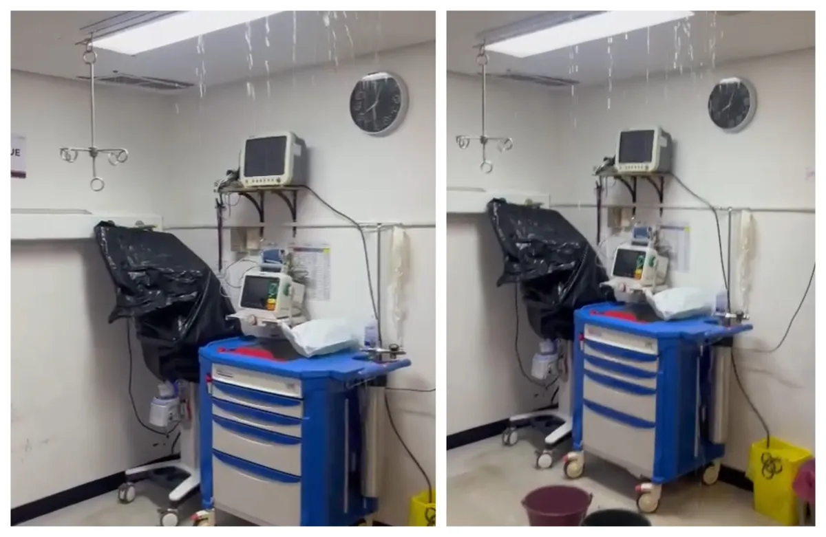 Ixmiquilpan: inundada y fuera de servicio área de urgencias en hospital del ISSSTE | Video