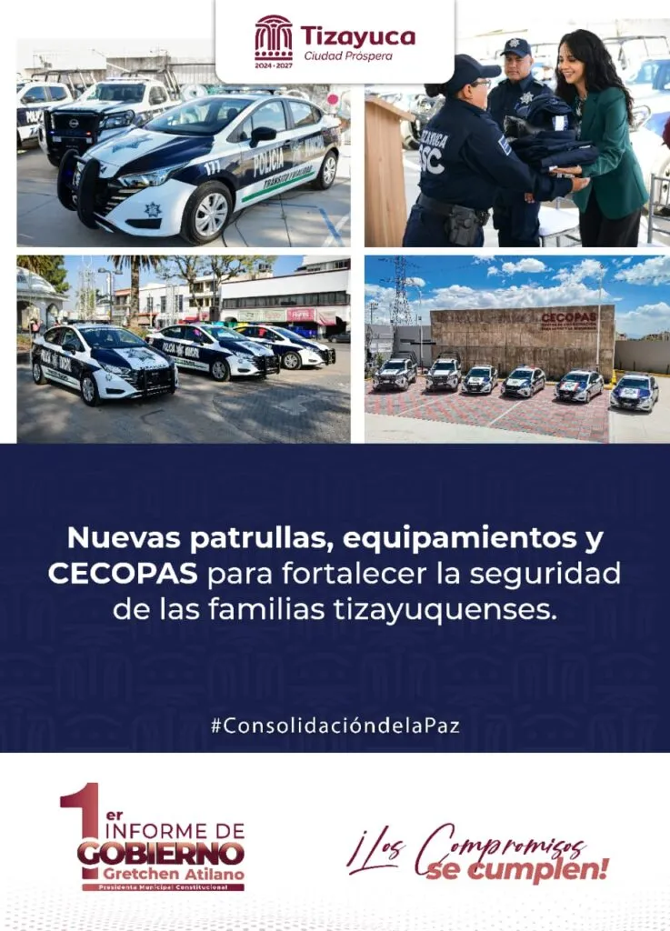 Tizayuca refuerza seguridad con CECOPAS y tecnología avanzada