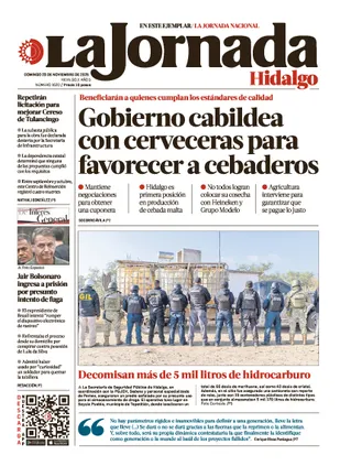 La Jornada Hidalgo | 23 de noviembre de 2025
