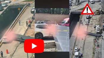Accidente en Interlomas deja una estructura sobre una camioneta y una persona fallecida; servicios de emergencia acudieron al lugar.