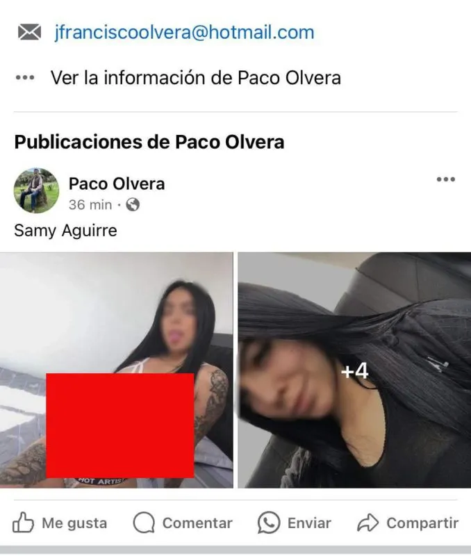 Facebook de Paco Olvera publica fotos íntimas de mujer; acusa manipulación de cuenta