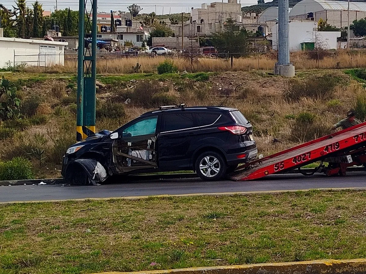 Choque en la carretera Pachuca-Actopan