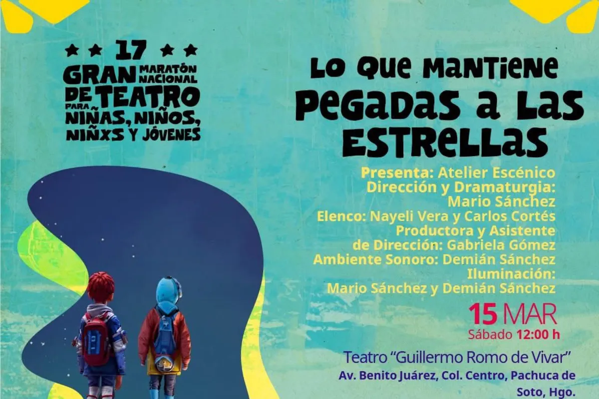 “Lo que mantiene pegadas a las estrellas” llega al Teatro Guillermo Romo de Vivar