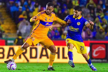 Foto de jugadores del América y Tigres, que han disputado varias finales de Liga MX.