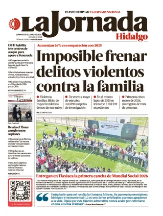 La Jornada Hidalgo | 28 de junio de 2026