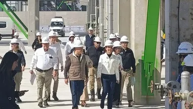 Visita presidencial a la refinería de Tula