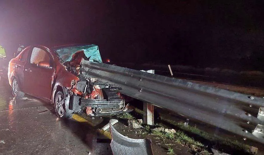 Accidente en Arco Norte: reportan dos personas lesionadas