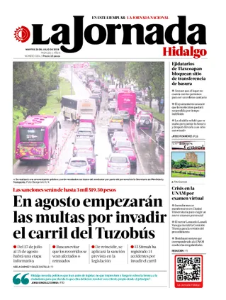 La Jornada Hidalgo | 28 de julio de 2026