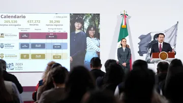 Mario Delgado explicó desde Palacio Nacional que los estudiantes que ingresaron a preparatorias y bachilleratos en agosto-septiembre de 2024 recibirán su Beca Benito Juárez 2025.