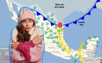 Frente Frío 15 traerá masa de aire polar que afectará gran parte de México