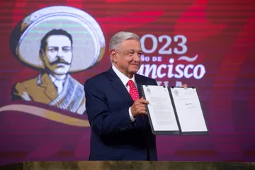 Foto de Andrés Manuel López Obrador, presidente de México.
