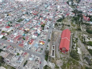 Nueva Central de Abastos Miguel Hidalgo en construcción en Zapotlán, Hidalgo.