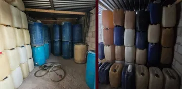 Tepeapulco: aseguran 6 mil litros de huachicol y desmantelan punto de almacenamiento ilegal