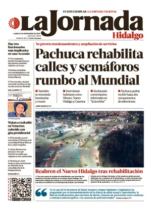 La Jornada Hidalgo | 24 de noviembre de 2025