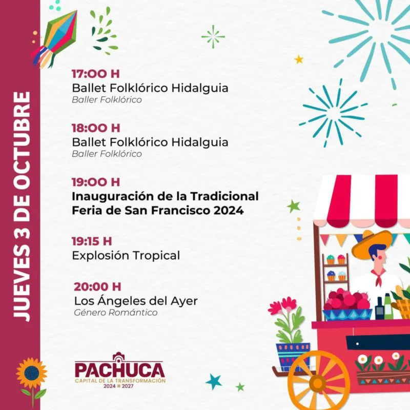 ¡Hoy inicia la tradicional Feria San Francisco 2024!, estas son las actividades de la celebración