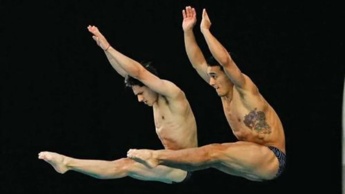 Osmar Olvera y Juan Celaya vencieron a los chinos en la Copa Mundial de Clavados 2025 y le dieron a México su primer oro en el torneo.