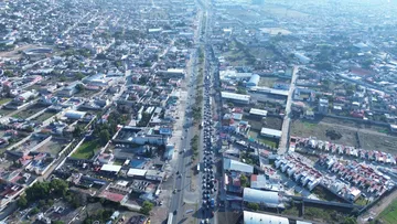 Toma panorámica de fraccionamientos del Sur