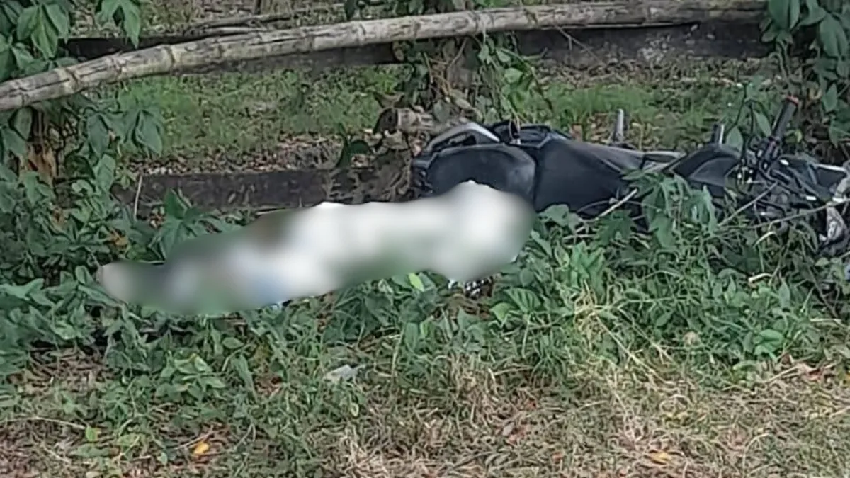 Hallazgo de motociclista sin vida