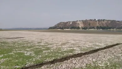 Foto de la Requena, una de las presas de Hidalgo que preocupan por su nivel.