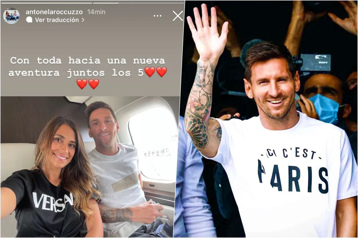 Messi llega a París para fichar con el PSG