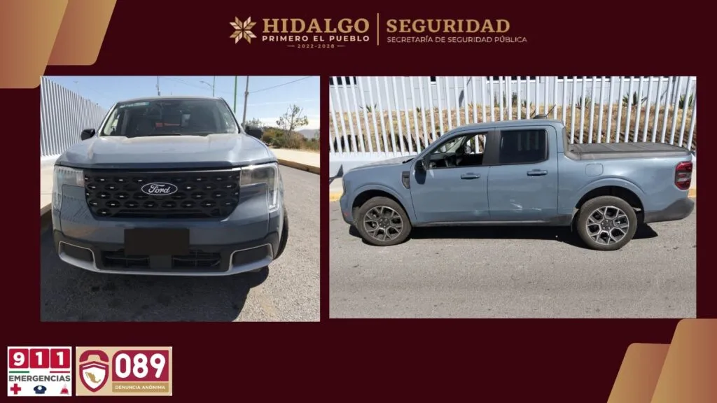 Detienen a dos hombres tras robo violento de vehículos en Hidalgo