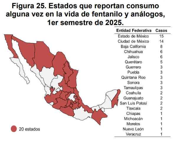 Hidalgo, libre de casos de fentanilo pese a incremento nacional