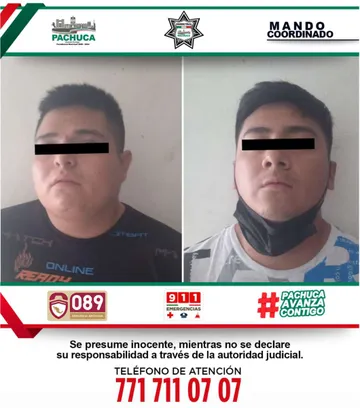 Caen 4 presuntos ladrones de tienda de celulares en Pachuca