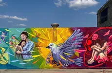 Mural comunitario “Sendero a la conciencia” en El Rodrigo.