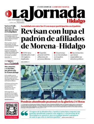 La Jornada Hidalgo | 07 de septiembre de 2026