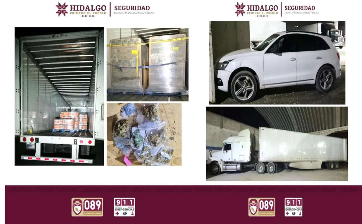 Secretaría de Seguridad Pública de Hidalgo recupera tractocamión en Epazoyucan