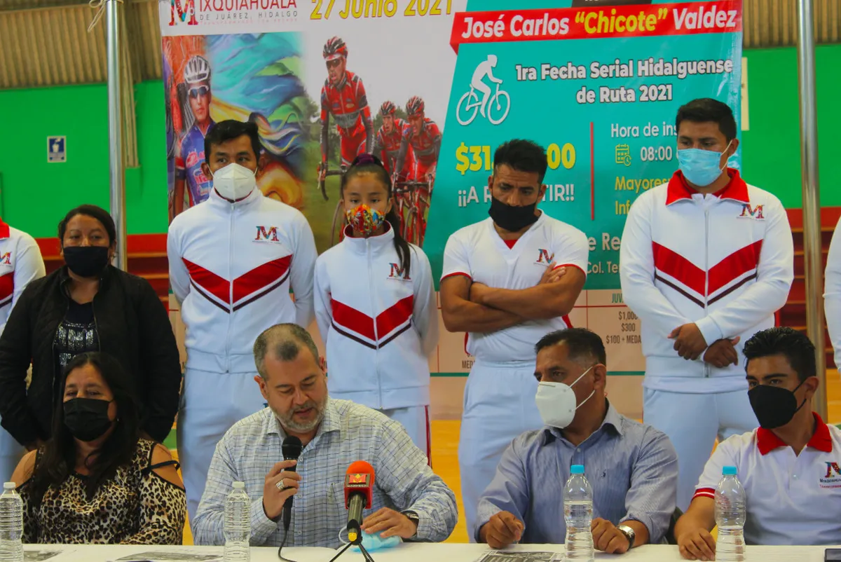 Presentan el Serial Hidalguense de Ciclismo de Ruta en Mixquiahuala