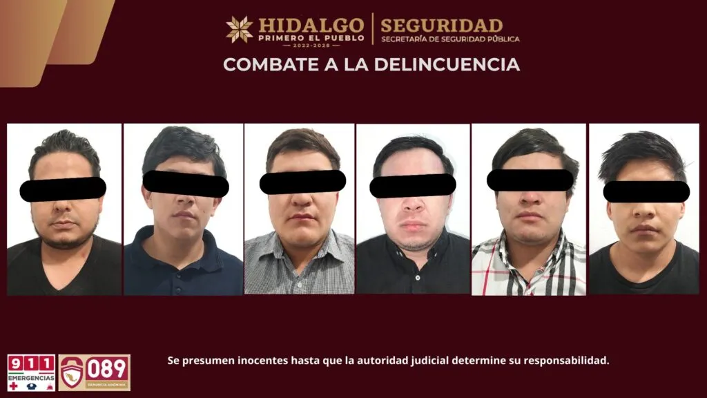 Caen seis en Tecozautla; les aseguran armas, droga y vehículos robados