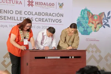 Secretaría de Cultura federal e Hidalgo firman convenio de colaboración