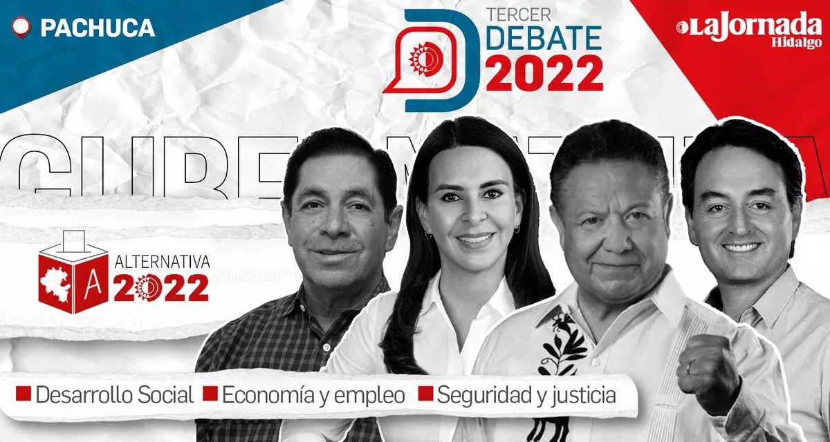 Tercer debate en Hidalgo: sin propuestas novedosas de los candidatos a la gubernatura