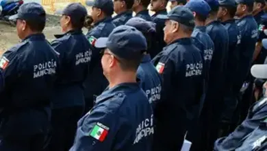 Elementos de la policía municipal de Pachuca