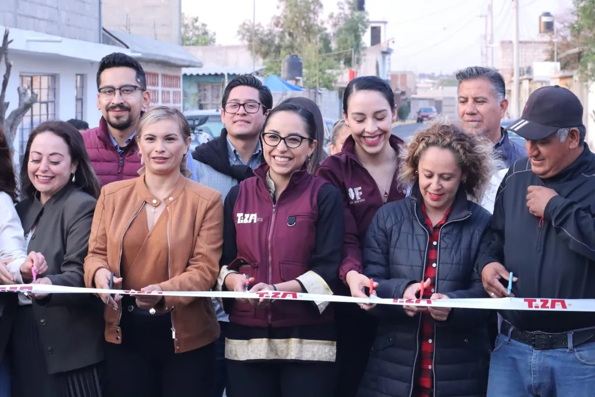 Inauguran pavimentación en colonia Loma Bonita de Tizayuca