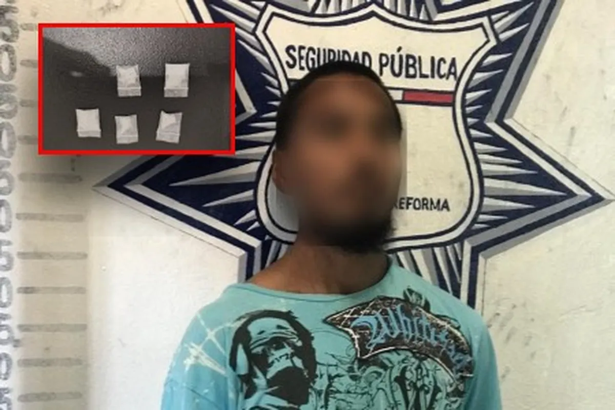 Detienen a sujeto con droga en Mineral de la Reforma