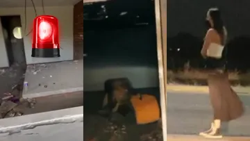 Elementos de la Fiscalía de Nuevo León realizaron diligencias tras el hallazgo de un cadáver en el Motel Nueva Castilla.